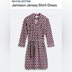 Donna Morgan Jamison Jersey Shirt Dress. Sz 4P